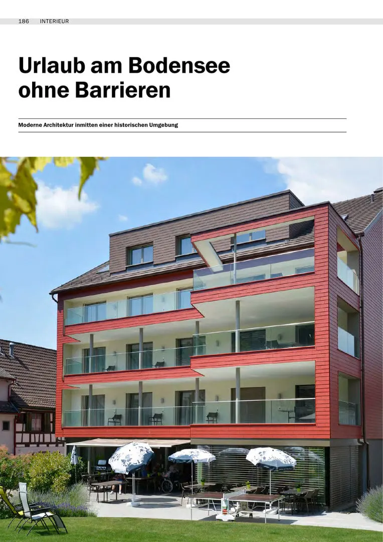 Pressebericht «Urlaub am Bodensee ohne Barrieren» in Entree 15/2018